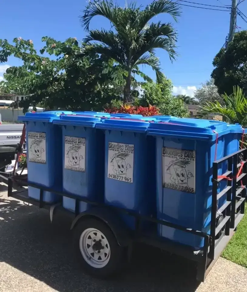 Blondies Bins garden on trailer